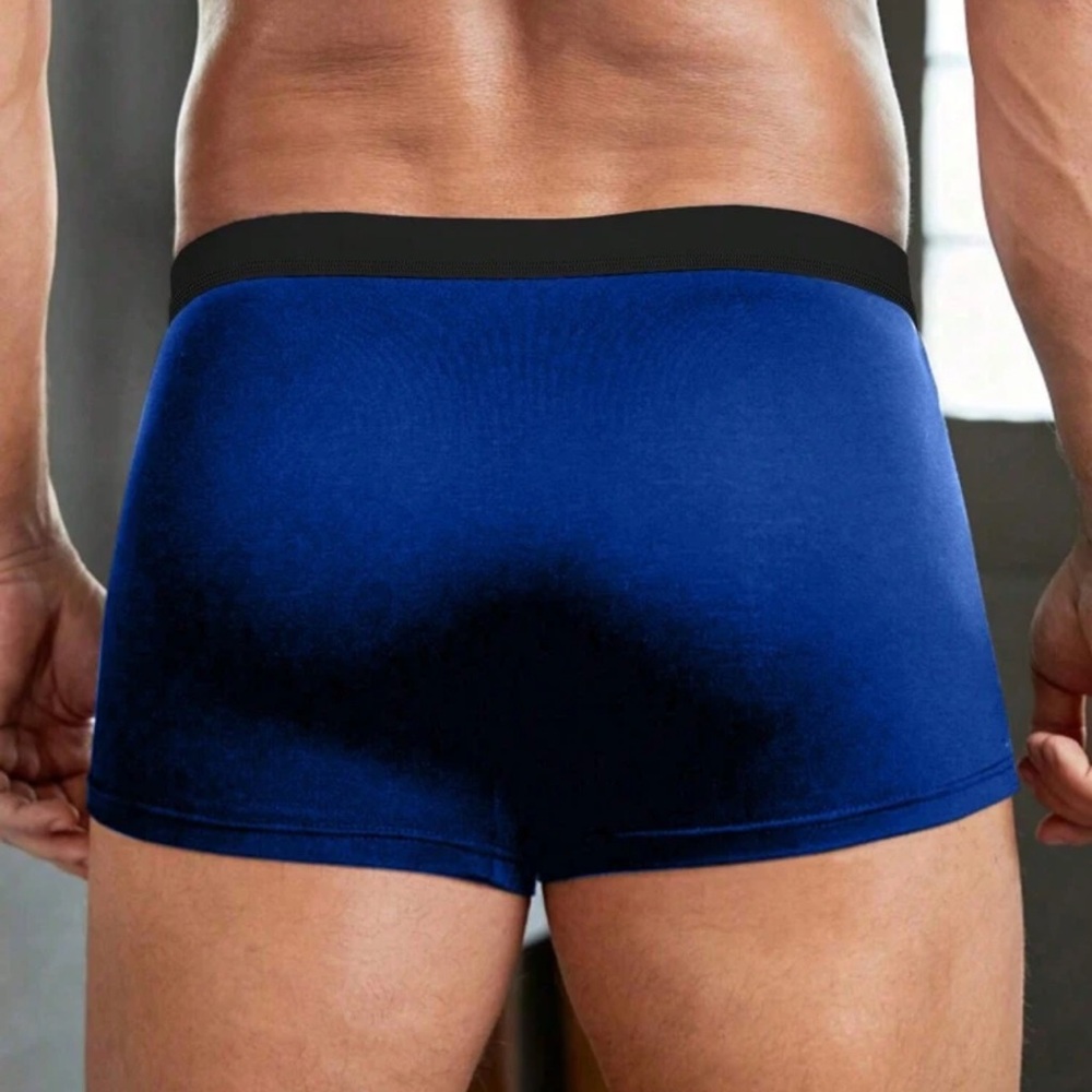 🪷  The Legend Men's Blue Boxer Briefs - Picture 2 of 5
